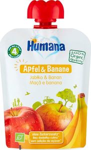 Humana Humana 100% Organic Przetarte Jabłuszko z Bananami 1