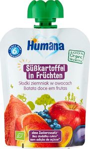 Humana Humana 100% Organic Mus Jabłko Śliwka Bataty 1