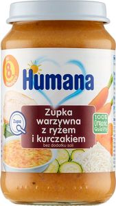 Humana Humana 100% Organic Zupka Warzywna z Ryżem i Kurczakiem 1