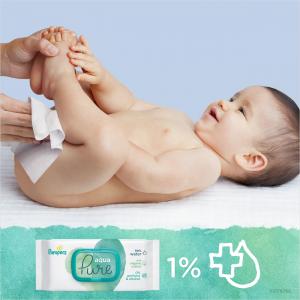Pampers Chusteczki Aqua Pure 99% Wody 18 x 48 szt. 4