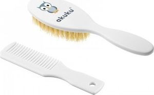 Akuku Szczoteczka i Grzebyk do Włosów Natural 2