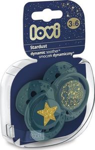 Lovi Smoczek Silikonowy Dynamiczny 3-6m Stardust Green 2