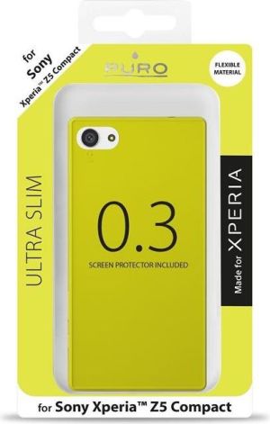 Puro Ultra Slim 0.3 do Xperia Z5 Compact + folia (SYXZ5C03GRN) 2