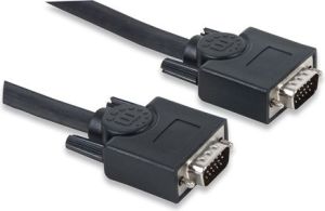Kabel Manhattan D-Sub (VGA) - D-Sub (VGA) 7.5m czarny (372978) 2