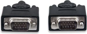 Kabel Manhattan D-Sub (VGA) - D-Sub (VGA) 7.5m czarny (372978) 3