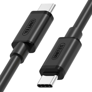 Kabel USB Unitek USB-C - USB-C 1 m Czarny (Y-C477BK) 1