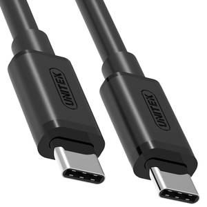 Kabel USB Unitek USB-C - USB-C 1 m Czarny (Y-C477BK) 2