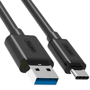 Kabel USB Unitek USB-A - USB-C 1 m Czarny (Y-C474BK) 3