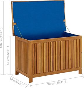 Skrzynia ogrodowa vidaXL Brąz 8