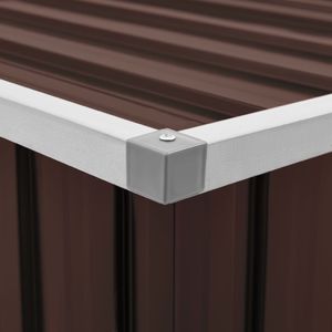 Skrzynia ogrodowa vidaXL 109x67x65 cm Brąz 2