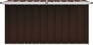 Skrzynia ogrodowa vidaXL 129x67x65 cm Brąz 4