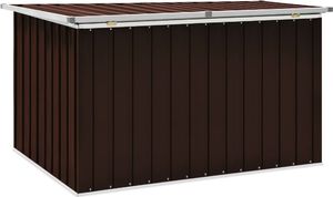 Skrzynia ogrodowa vidaXL 149x99x93 cm Brąz 4