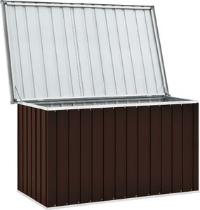 Skrzynia ogrodowa vidaXL 149x99x93 cm Brąz 6