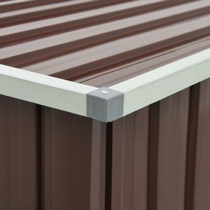 Skrzynia ogrodowa vidaXL 171x99x93 cm Brąz 2