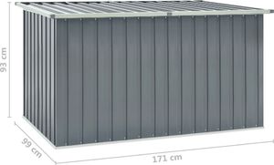Skrzynia ogrodowa vidaXL 171x99x93 cm Szary 8