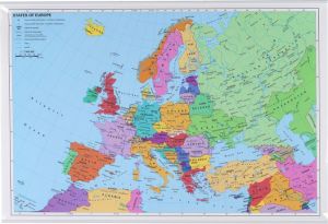 NAGA Mapa Europy - laminowana 97x67 (16020) 1