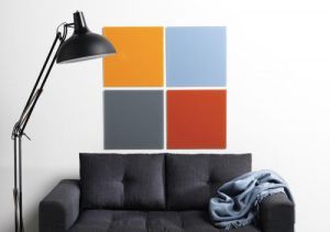 NAGA Szklana tablica magnetyczna żółta 45x45 (10740) 5