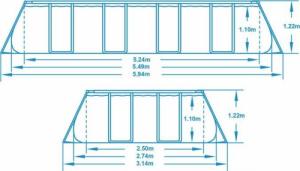 Bestway Basen stelażowy Power Steel 549x274cm 17w1 (56710) 6