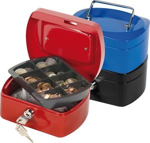 Q-Connect Kasetka na pieniądze Q-CONNECT, mała, 155x75x120mm, niebieska 2