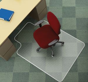 Q-Connect Mata pod krzesło Q-CONNECT, na dywany, 120x90cm, kształt T 1
