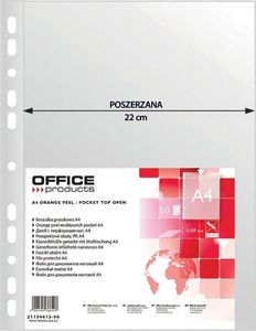 Office Products Koszulki na dokumenty OFFICE PRODUCTS, poszerzane, PP, A4, groszkowe, 90mikr., 50szt. 1