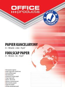 Office Products Papier kancelaryjny OFFICE PRODUCTS, w linie, A3, 100ark. 1