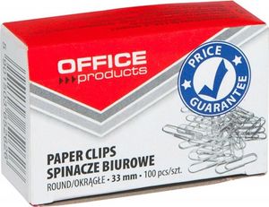 Office Products Spinacze okrągłe OFFICE PRODUCTS, 33mm, 100szt., srebrne 1