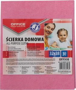 Office Products Ścierka domowa OFFICE PRODUCTS, wiskoza 70%, gr. 80g/mkg, 32x38cm, 3szt., mix kolorów 1