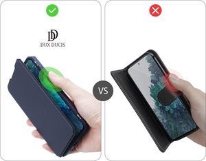 Dux Ducis DUX DUCIS Skin X kabura etui pokrowiec z klapką Samsung Galaxy S20 FE 5G niebieski 10