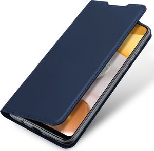 Dux Ducis Etui SAMSUNG GALAXY A42 5G z klapką Dux Ducis skórzane Skin Leather granatowe 4