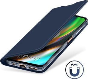 Dux Ducis Etui MOTOROLA MOTO G9+ PLUS z klapką Dux Ducis skórzane Skin Leather granatowe 14