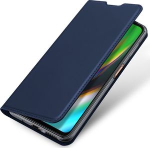 Dux Ducis Etui MOTOROLA MOTO G9+ PLUS z klapką Dux Ducis skórzane Skin Leather granatowe 4