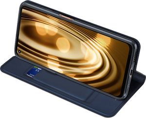 Dux Ducis Etui MOTOROLA MOTO G9+ PLUS z klapką Dux Ducis skórzane Skin Leather granatowe 6