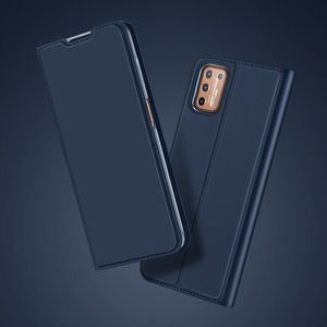 Dux Ducis Etui MOTOROLA MOTO G9+ PLUS z klapką Dux Ducis skórzane Skin Leather granatowe 10