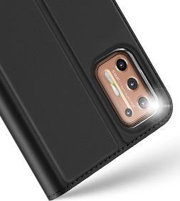 Dux Ducis Etui MOTOROLA MOTO G9+ PLUS z klapką Dux Ducis skórzane Skin Leather czarne 14