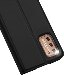 Dux Ducis Etui MOTOROLA MOTO G9+ PLUS z klapką Dux Ducis skórzane Skin Leather czarne 3