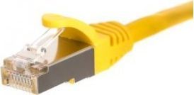 NetRack Patchcord RJ45, Netrack osłonka zalewana, kat. 5e FTP/STP, 15m żółty 1