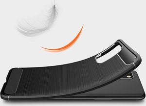 Hurtel Carbon Case elastyczne etui pokrowiec OnePlus 8T czarny 4