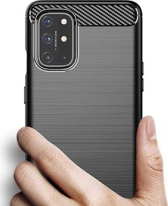 Hurtel Carbon Case elastyczne etui pokrowiec OnePlus 8T czarny 5