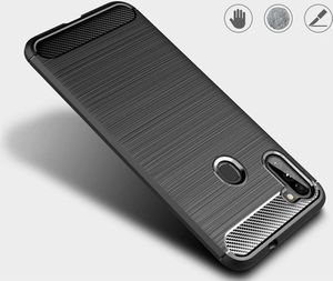 Hurtel Carbon Case elastyczne etui pokrowiec Samsung Galaxy A11 / M11 czarny 13