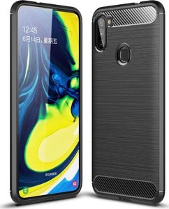 Hurtel Carbon Case elastyczne etui pokrowiec Samsung Galaxy A11 / M11 czarny 3