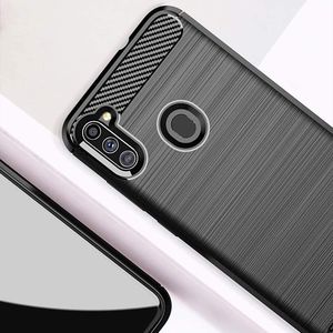 Hurtel Carbon Case elastyczne etui pokrowiec Samsung Galaxy A11 / M11 czarny 5