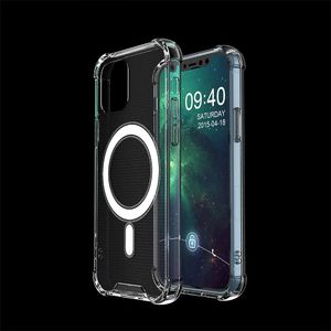 Hurtel Clear Magnetic Case MagSafe pancerne żelowe elastyczne etui do iPhone 12 Pro Max przezroczysty 6