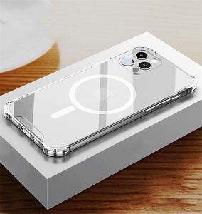 Hurtel Clear Magnetic Case MagSafe pancerne żelowe elastyczne etui do iPhone 12 mini przezroczysty 10