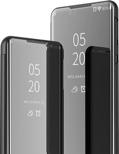 Hurtel Clear View Case futerał etui z klapką Xiaomi Mi 10T Pro / Mi 10T czarny 2