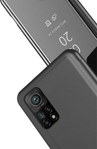 Hurtel Clear View Case futerał etui z klapką Xiaomi Mi 10T Pro / Mi 10T czarny 3