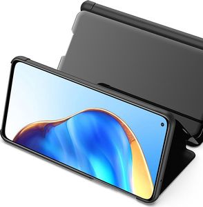 Hurtel Clear View Case futerał etui z klapką Xiaomi Mi 10T Pro / Mi 10T czarny 4