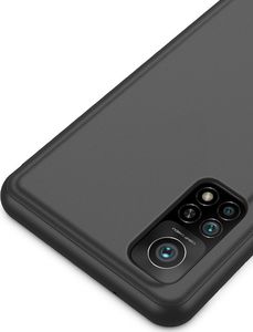 Hurtel Clear View Case futerał etui z klapką Xiaomi Mi 10T Pro / Mi 10T czarny 9