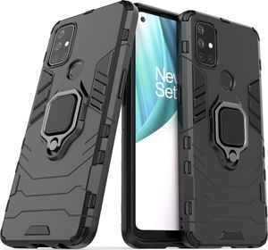 Hurtel Ring Armor pancerne hybrydowe etui pokrowiec + magnetyczny uchwyt OnePlus Nord N100 czarny 6