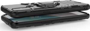 Hurtel Ring Armor pancerne hybrydowe etui pokrowiec + magnetyczny uchwyt OnePlus Nord N100 czarny 7